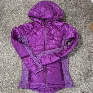 Lululemon original Down for a Run jacket pink purple 10